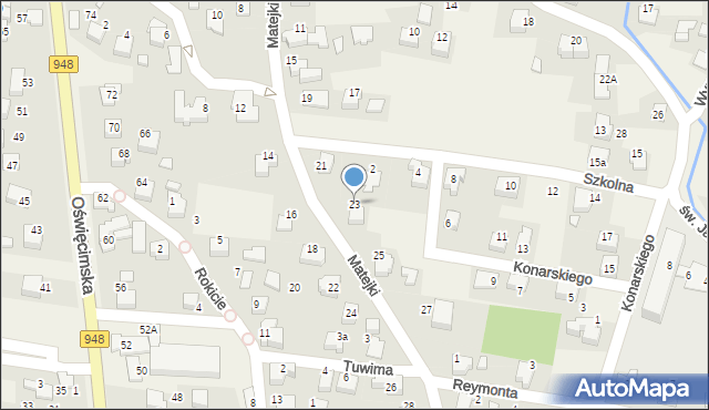 Nowa Wieś, Matejki Jana, 23, mapa Nowa Wieś