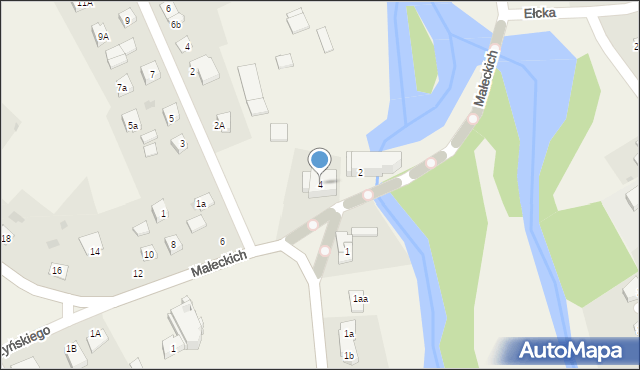 Nowa Wieś Ełcka, Małeckich Jana i Hieronima, 4, mapa Nowa Wieś Ełcka