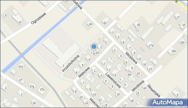 Nowa Wieś Lęborska, Makowa, 3, mapa Nowa Wieś Lęborska