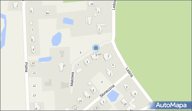 Nowa Wieś Rzeczna, Makowa, 3, mapa Nowa Wieś Rzeczna