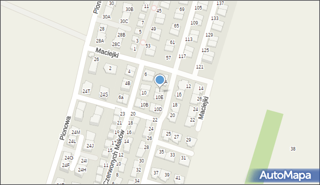 Nowa Wola, Maciejki, 12B, mapa Nowa Wola