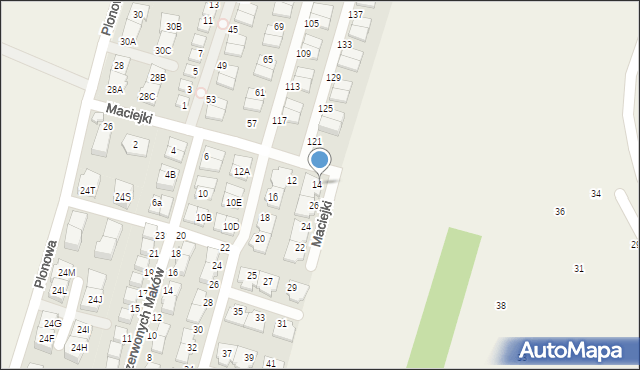 Nowa Wola, Maciejki, 28, mapa Nowa Wola