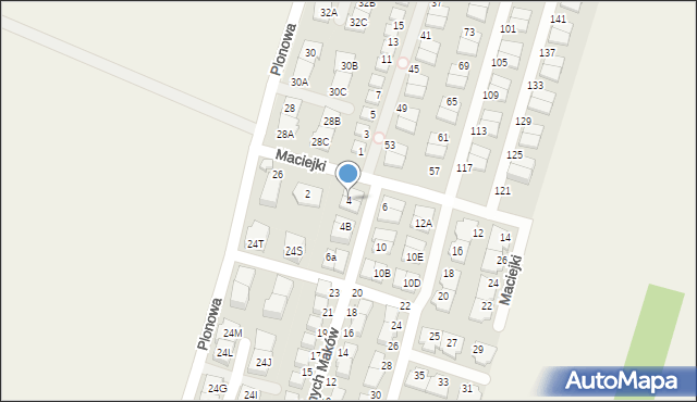 Nowa Wola, Maciejki, 4, mapa Nowa Wola