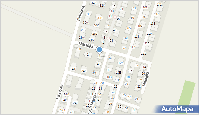 Nowa Wola, Maciejki, 4A, mapa Nowa Wola