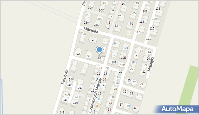 Nowa Wola, Maciejki, 6a, mapa Nowa Wola