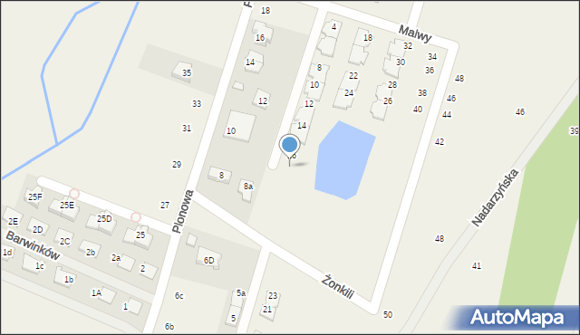 Nowa Wola, Malwy, 16a, mapa Nowa Wola