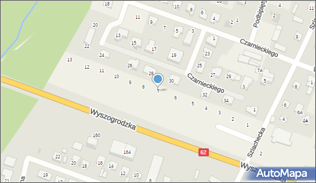 Nowe Gulczewo, Magnacka, 7, mapa Nowe Gulczewo