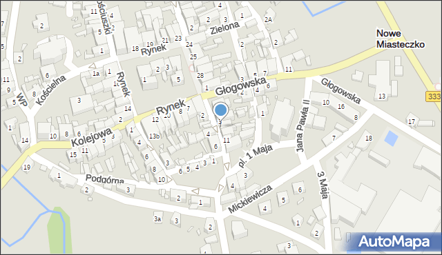 Nowe Miasteczko, Majowa, 5, mapa Nowe Miasteczko