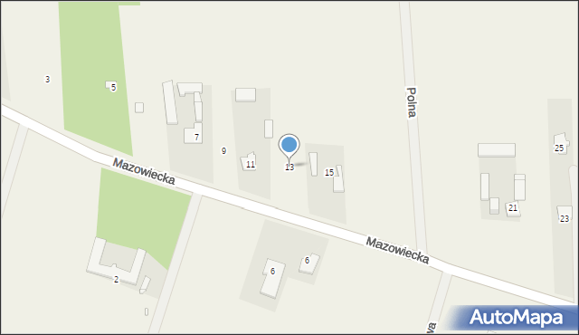 Nowe Racibory, Mazowiecka, 13, mapa Nowe Racibory