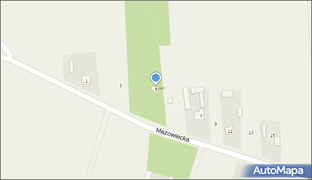 Nowe Racibory, Mazowiecka, 5, mapa Nowe Racibory