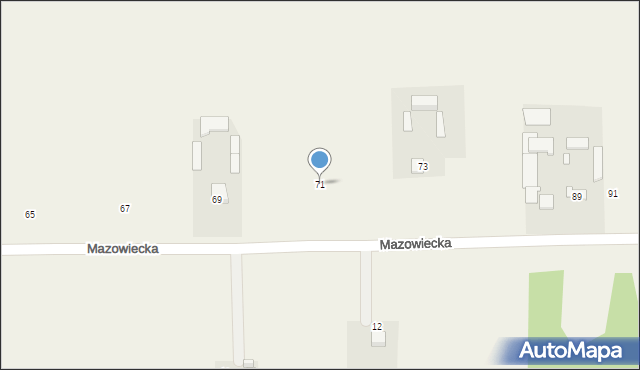 Nowe Racibory, Mazowiecka, 71, mapa Nowe Racibory