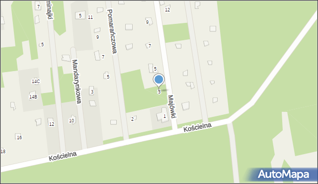 Nowe Załubice, Majówki, 3, mapa Nowe Załubice