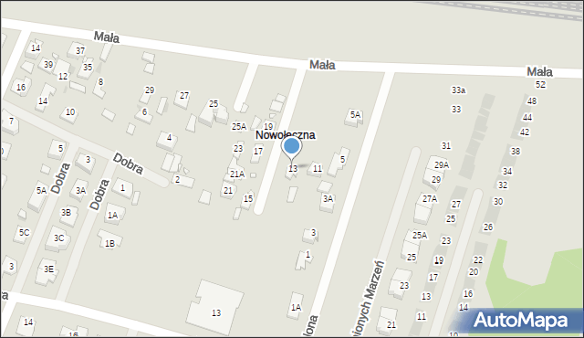 Nowy Dwór Mazowiecki, Mała, 13, mapa Nowy Dwór Mazowiecki