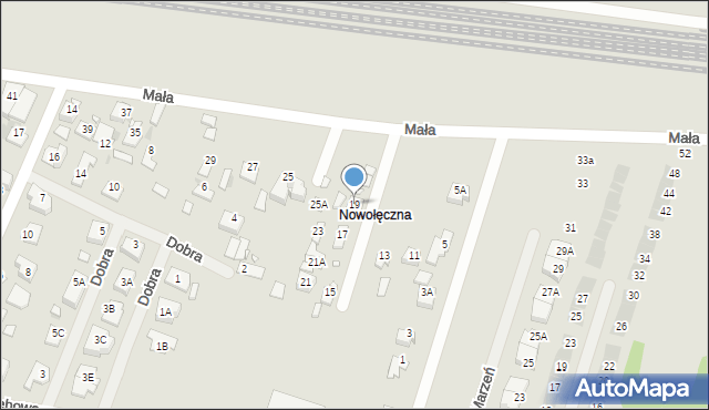 Nowy Dwór Mazowiecki, Mała, 19, mapa Nowy Dwór Mazowiecki
