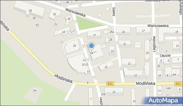 Nowy Dwór Mazowiecki, Mazowiecka, 14, mapa Nowy Dwór Mazowiecki