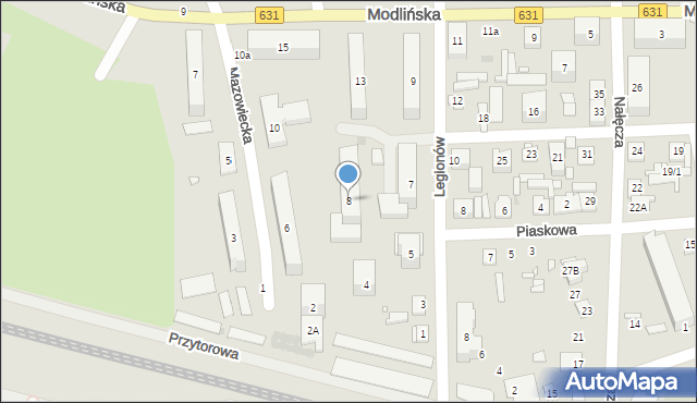 Nowy Dwór Mazowiecki, Mazowiecka, 8, mapa Nowy Dwór Mazowiecki