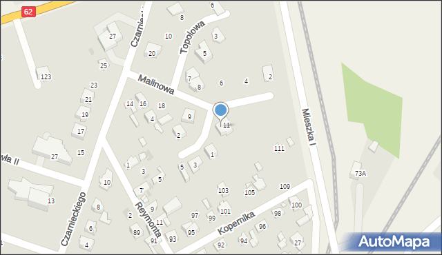 Nowy Dwór Mazowiecki, Malinowa, 7, mapa Nowy Dwór Mazowiecki