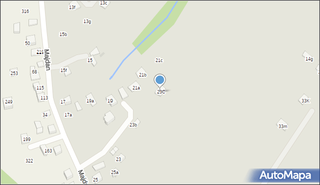 Nowy Sącz, Majdan, 23C, mapa Nowego Sącza