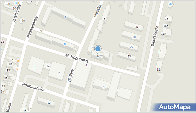 Nowy Targ, Maczka Stanisława, gen., 9, mapa Nowego Targu