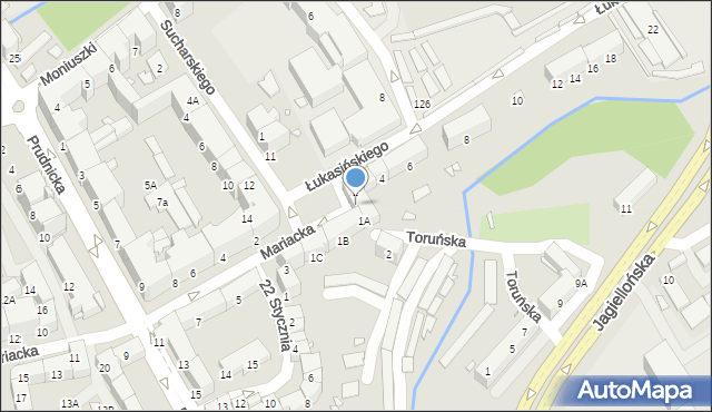 Nysa, Mariacka, 1, mapa Nysy