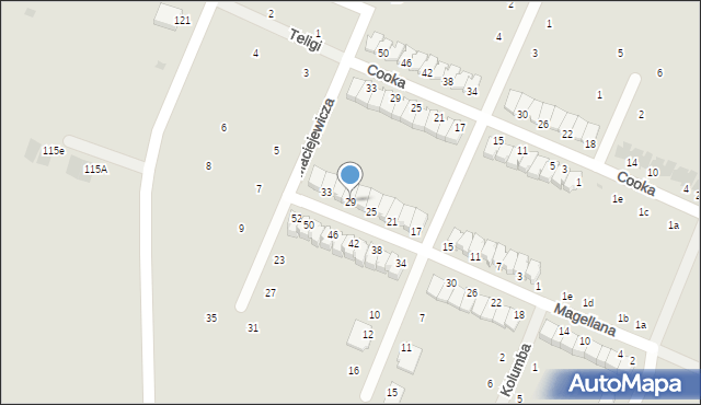 Oława, Magellana Ferdynanda, 29, mapa Oława