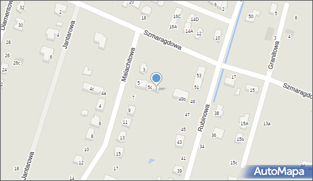 Oława, Malachitowa, 5d, mapa Oława