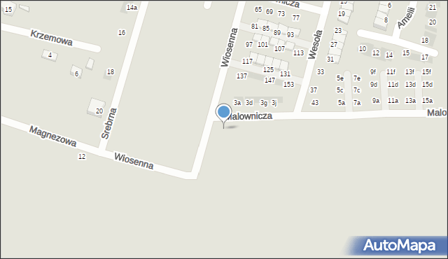 Oława, Malownicza, 2a, mapa Oława