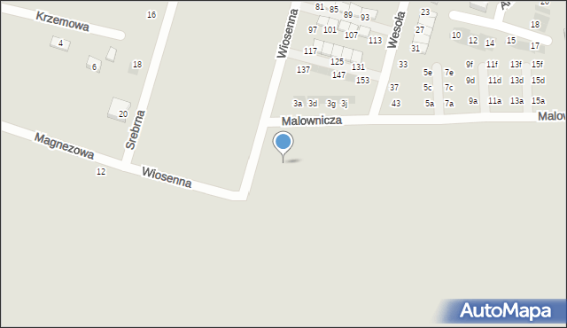 Oława, Malownicza, 2d, mapa Oława