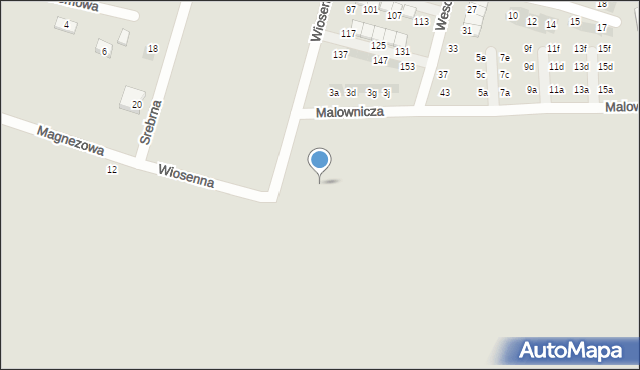 Oława, Malownicza, 2g, mapa Oława