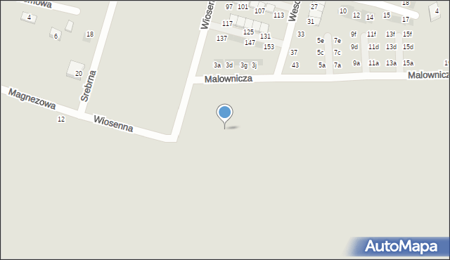 Oława, Malownicza, 4k, mapa Oława