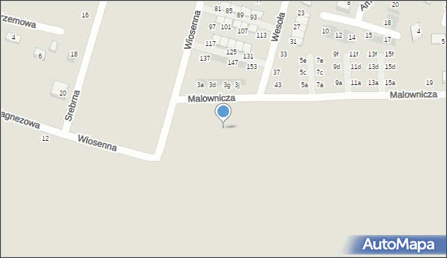 Oława, Malownicza, 6f, mapa Oława