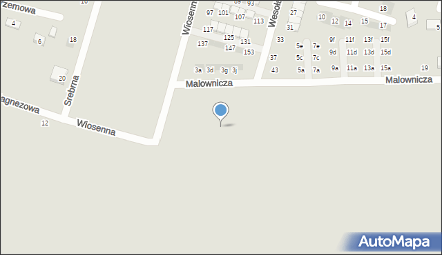 Oława, Malownicza, 6j, mapa Oława