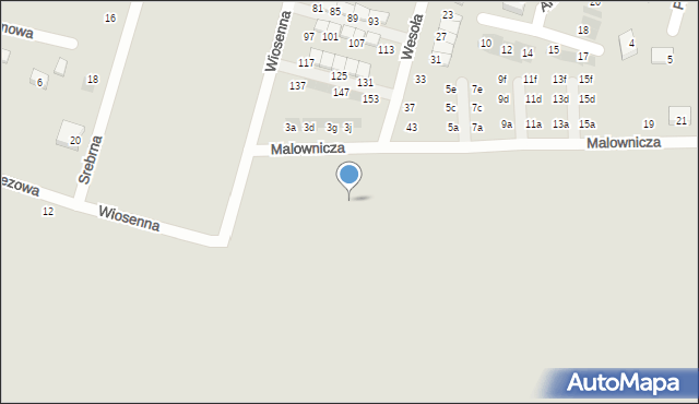 Oława, Malownicza, 8f, mapa Oława