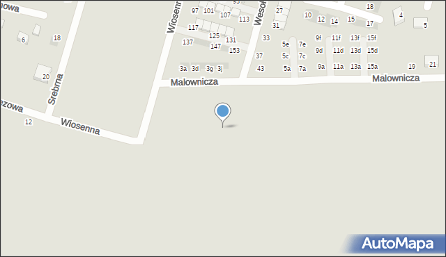 Oława, Malownicza, 8j, mapa Oława