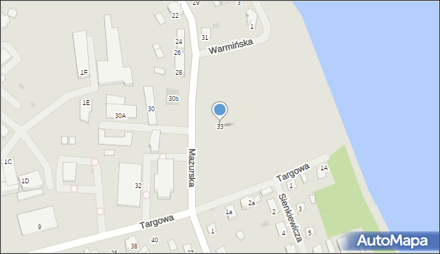 Olecko, Mazurska, 33, mapa Olecko