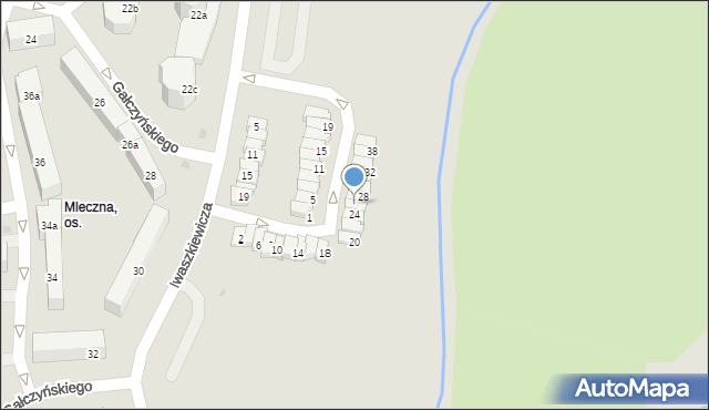 Olsztyn, Martuszewskiego Edwarda, 26, mapa Olsztyna