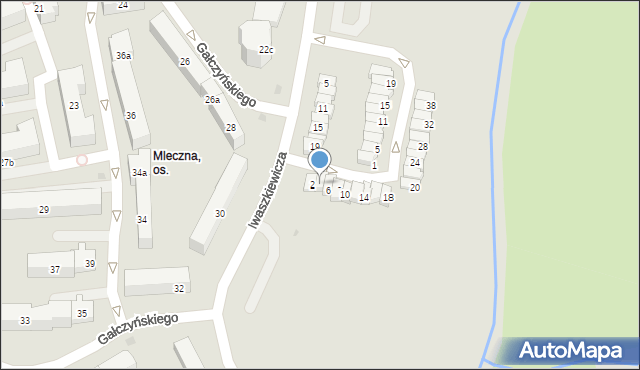 Olsztyn, Martuszewskiego Edwarda, 4, mapa Olsztyna