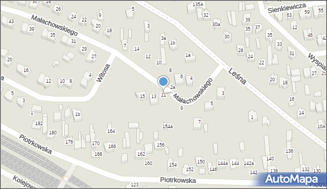 Opoczno, Małachowskiego Stanisława, 11, mapa Opoczno