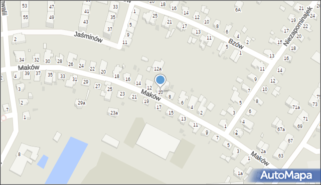 Opole, Maków, 10, mapa Opola