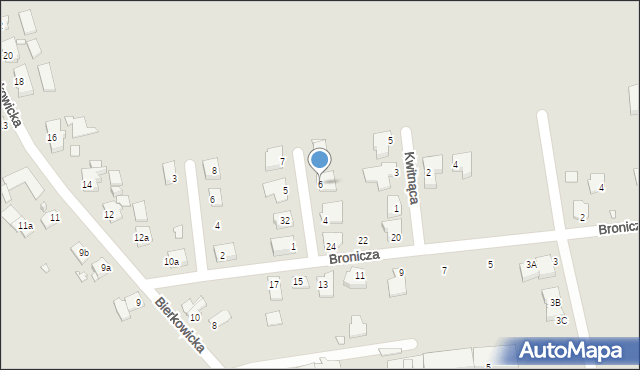 Opole, Marcepanowa, 6, mapa Opola
