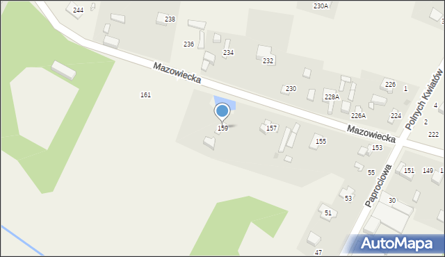 Opypy, Mazowiecka, 159, mapa Opypy