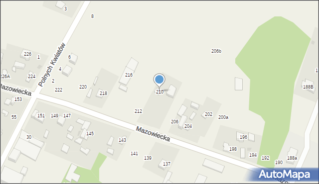 Opypy, Mazowiecka, 210, mapa Opypy