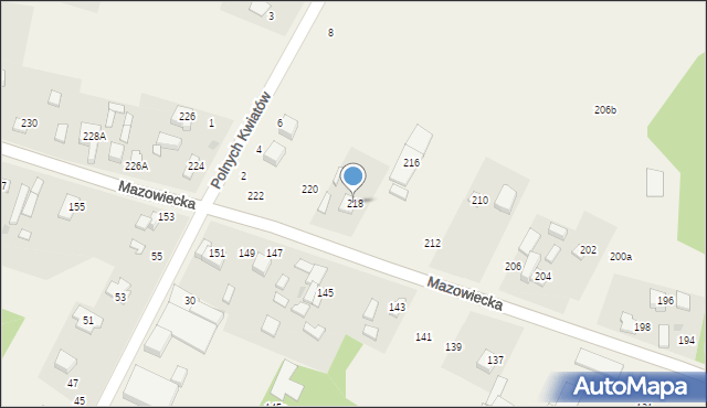 Opypy, Mazowiecka, 218, mapa Opypy