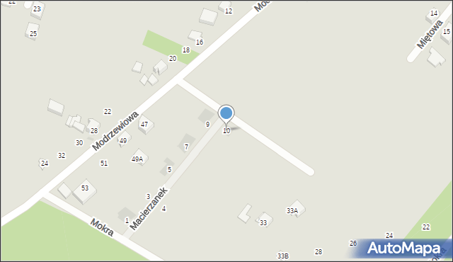 Orzesze, Macierzanek, 10, mapa Orzesze