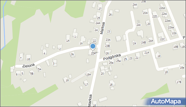 Orzesze, Marksa, 22A, mapa Orzesze