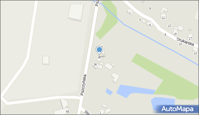 Orzesze, Majakowskiego, 40, mapa Orzesze