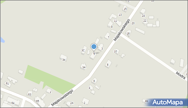 Orzesze, Majakowskiego, 5, mapa Orzesze