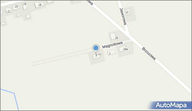 Osiedle Poznańskie, Magnoliowa, 3, mapa Osiedle Poznańskie