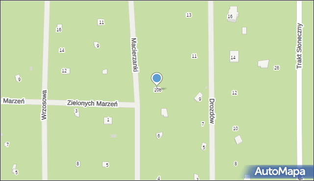 Osiedle Wilga, Macierzanki, 10b, mapa Osiedle Wilga