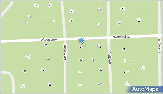 Osiedle Wilga, Margarytki, 47, mapa Osiedle Wilga